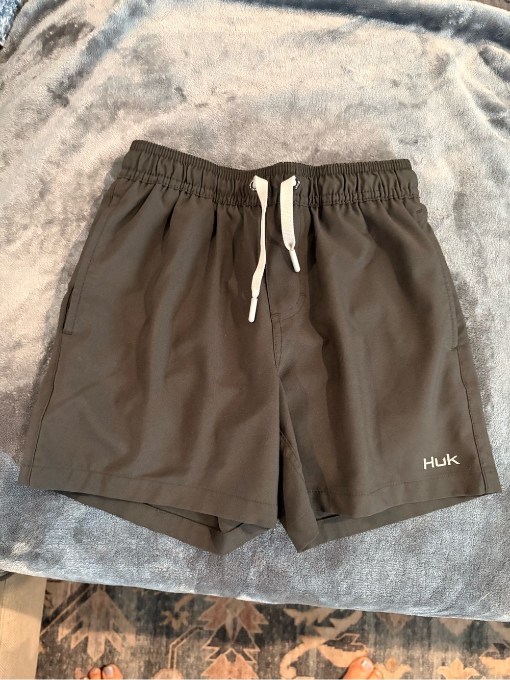 Huk Boys Pursuit Volley Swim Short - Black